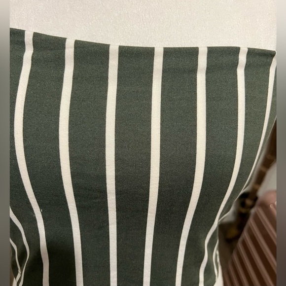 New! Capella Olive & Cream Striped Sleeveless Crop Top Size 2XL NWT! 🌻 - Picture 3 of 9